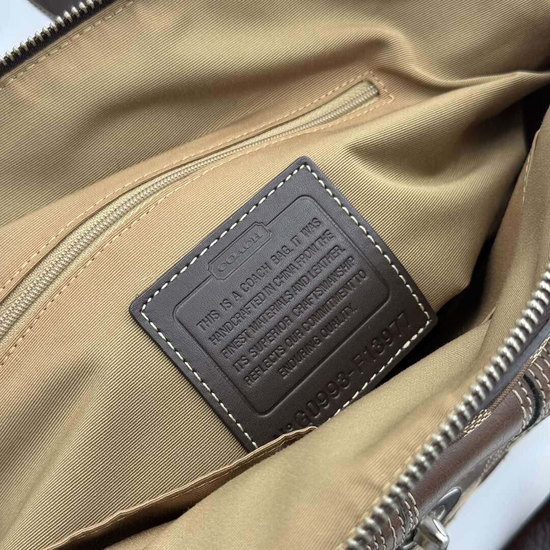 Coach Signature Hampton Brown Handbag