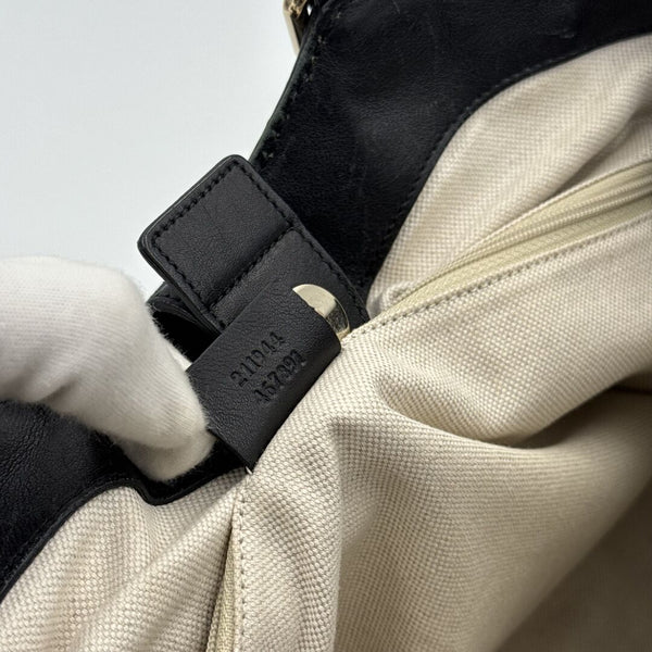 Gucci Guccissima Sukey Leather Black Tote Bag