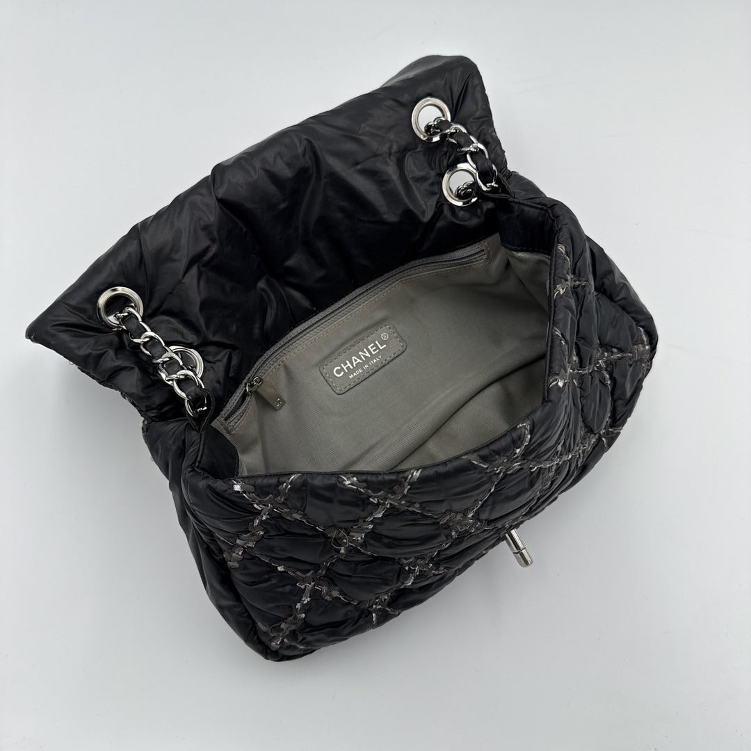 Chanel Paris Byzance Ultra Stitch Black Flap Shoulder Bag