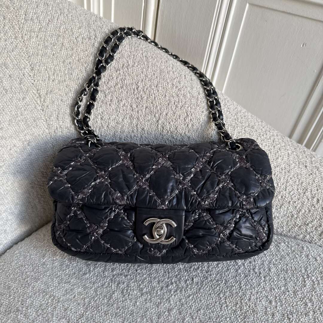 Chanel Paris Byzance Ultra Stitch Black Flap Shoulder Bag