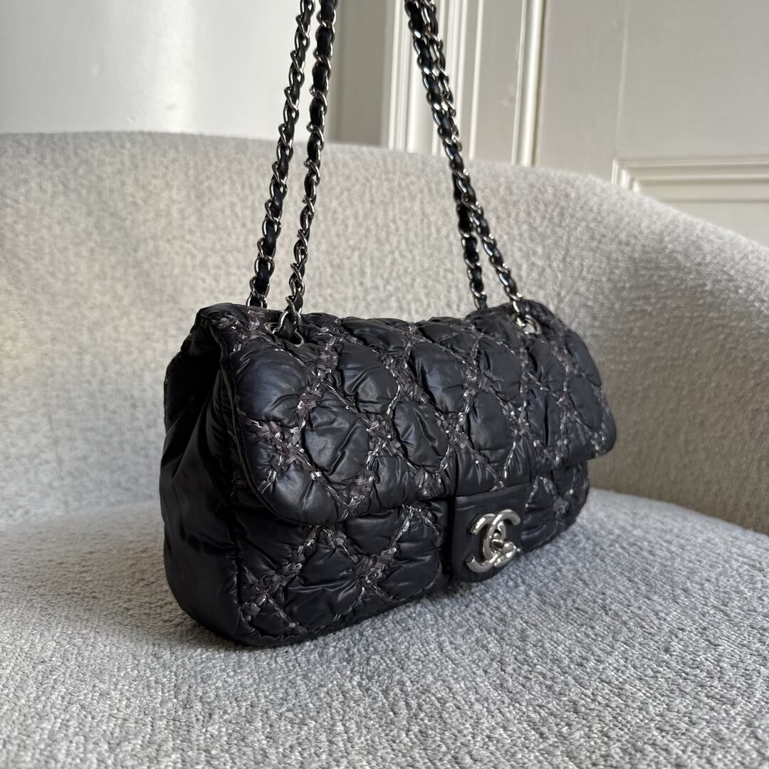 Chanel Paris Byzance Ultra Stitch Black Flap Shoulder Bag