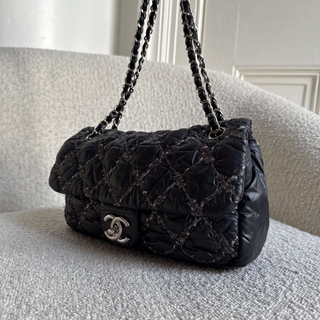 Chanel Paris Byzance Ultra Stitch Black Flap Shoulder Bag