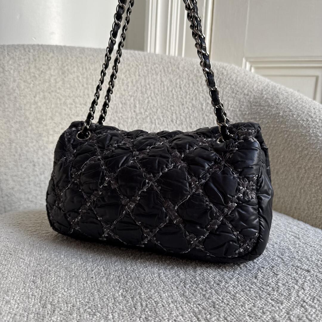 Chanel Paris Byzance Ultra Stitch Black Flap Shoulder Bag