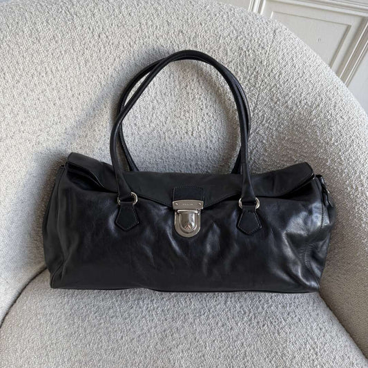 Prada Easy Leather Black Shoulder Bag