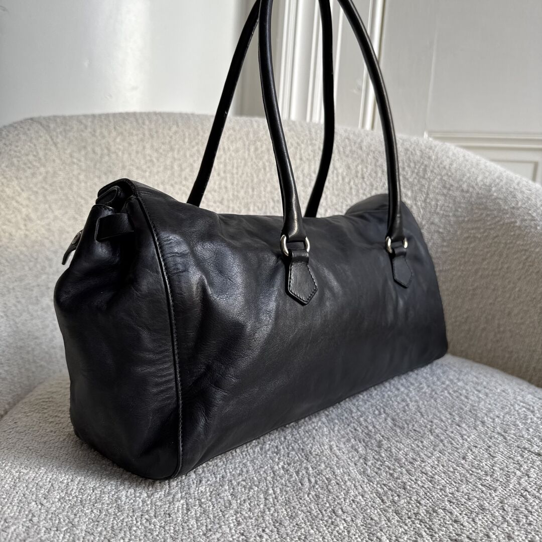 Prada Easy Leather Black Shoulder Bag