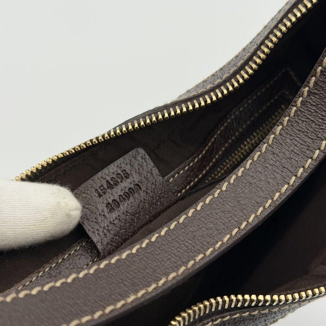 Gucci GG Canvas Brown Mini Shoulder Bag