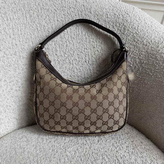 Gucci GG Canvas Brown Mini Shoulder Bag