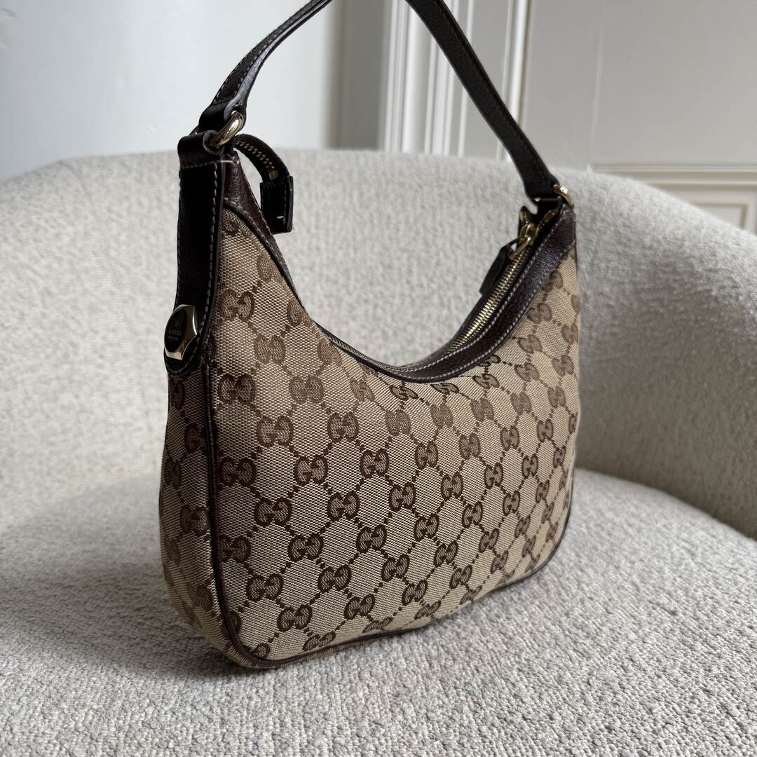 Gucci GG Canvas Brown Mini Shoulder Bag