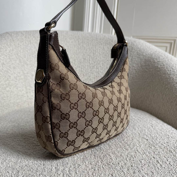 Gucci GG Canvas Brown Mini Shoulder Bag