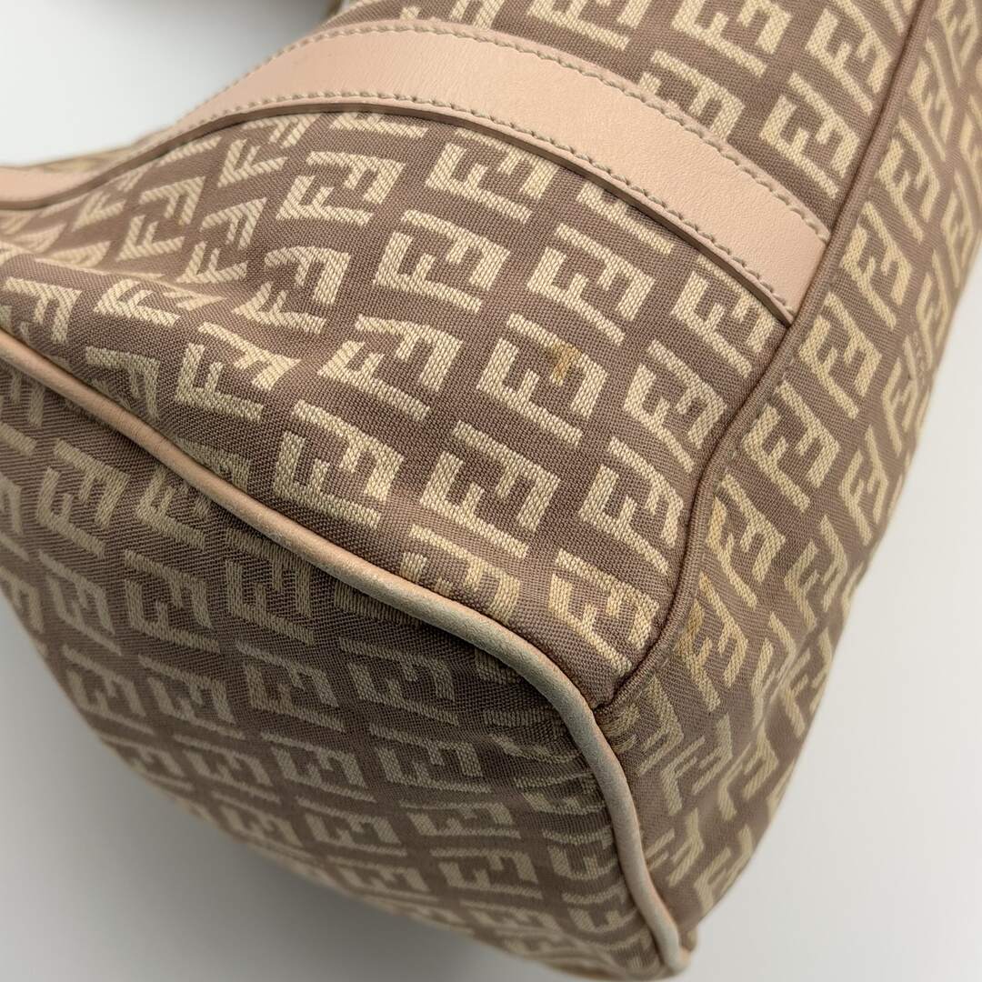 Fendi Zucchino Canvas Pink Tote Bag