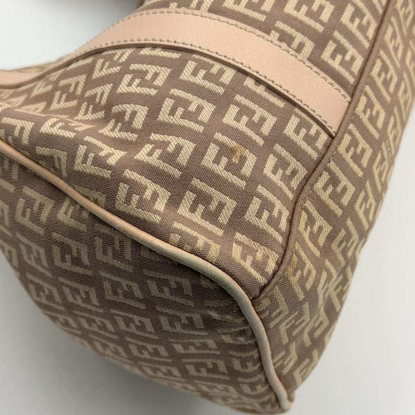 Fendi Zucchino Canvas Pink Tote Bag