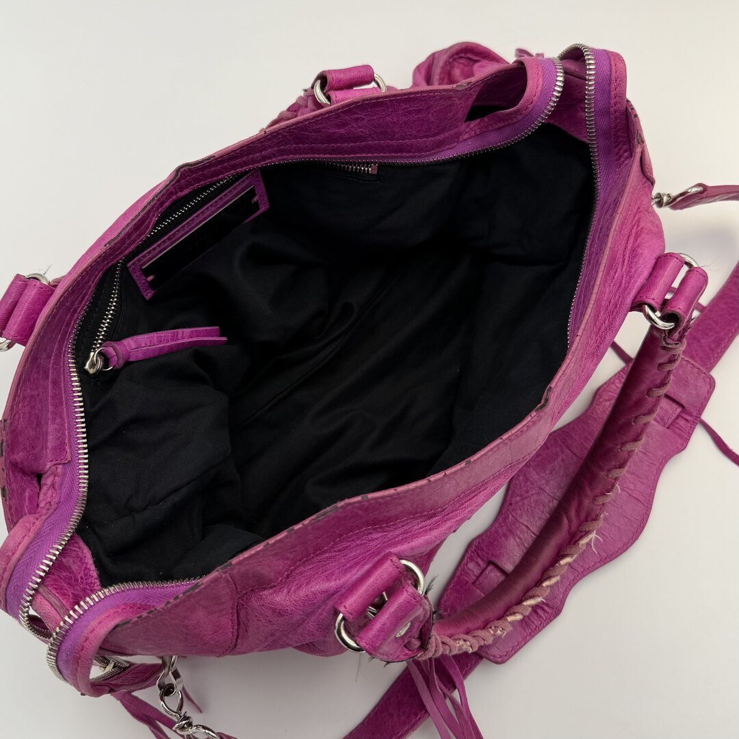 2008 Balenciaga The City Leather Pink Handbag