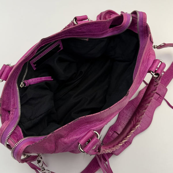2008 Balenciaga The City Leather Pink Handbag
