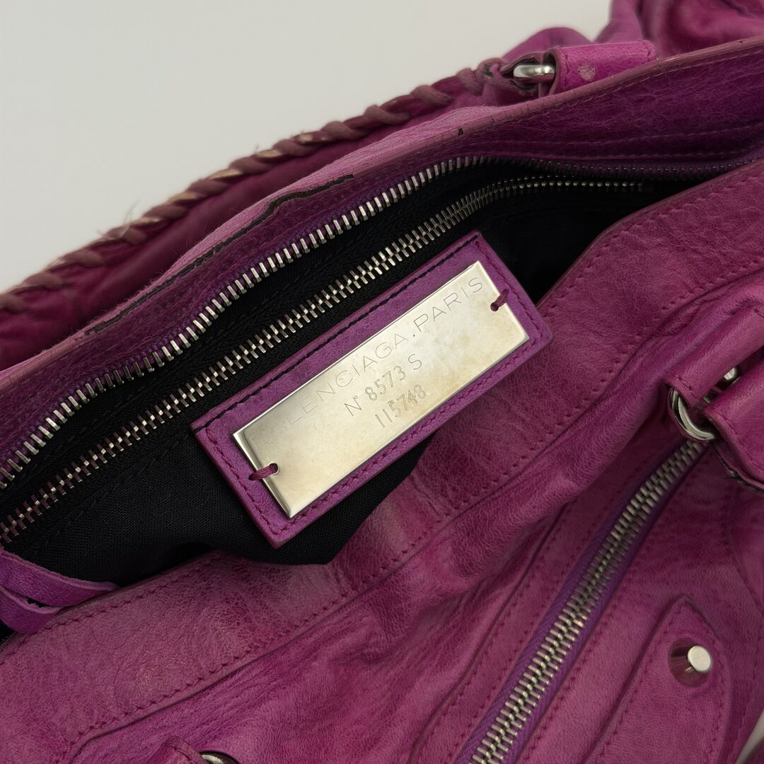 2008 Balenciaga The City Leather Pink Handbag