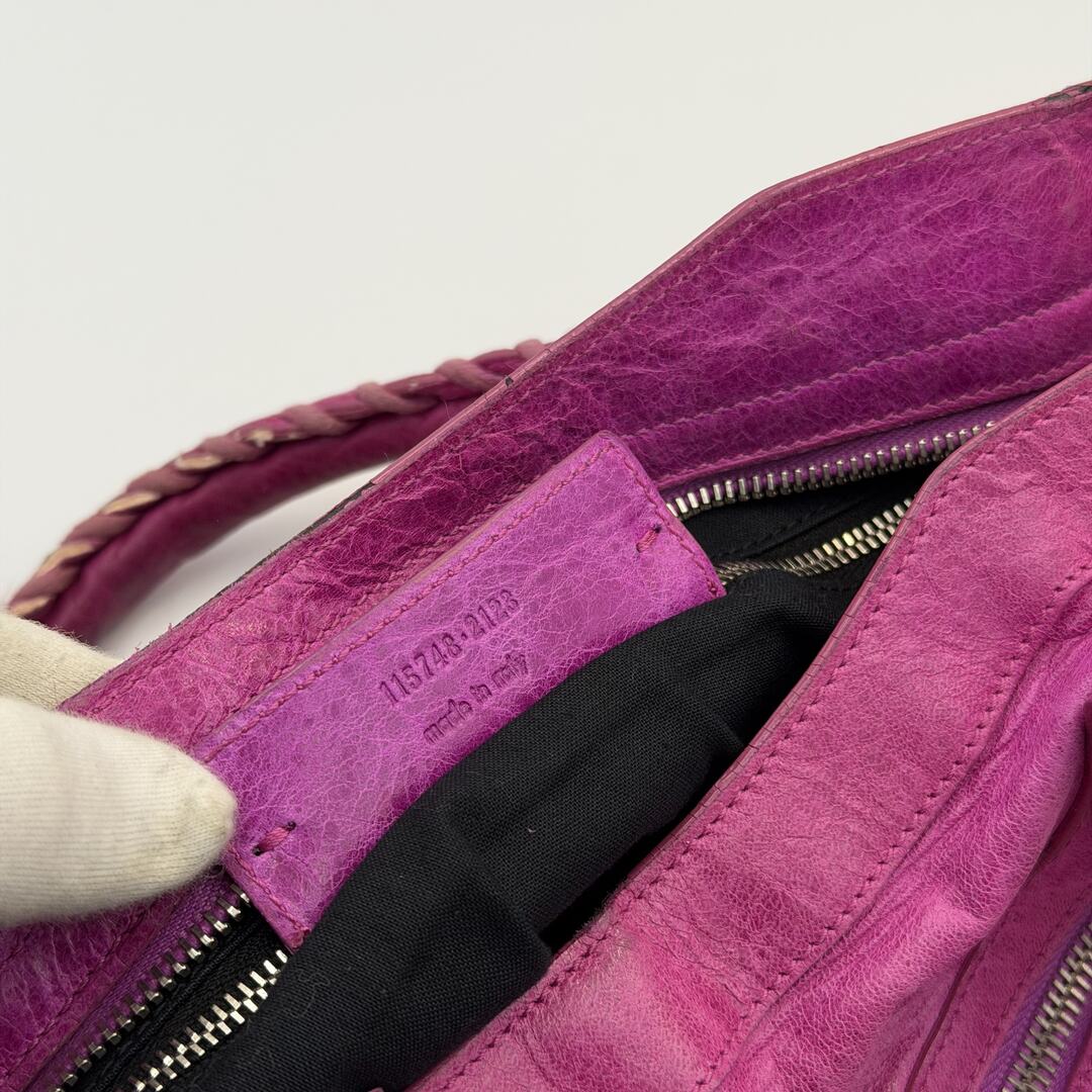 2008 Balenciaga The City Leather Pink Handbag