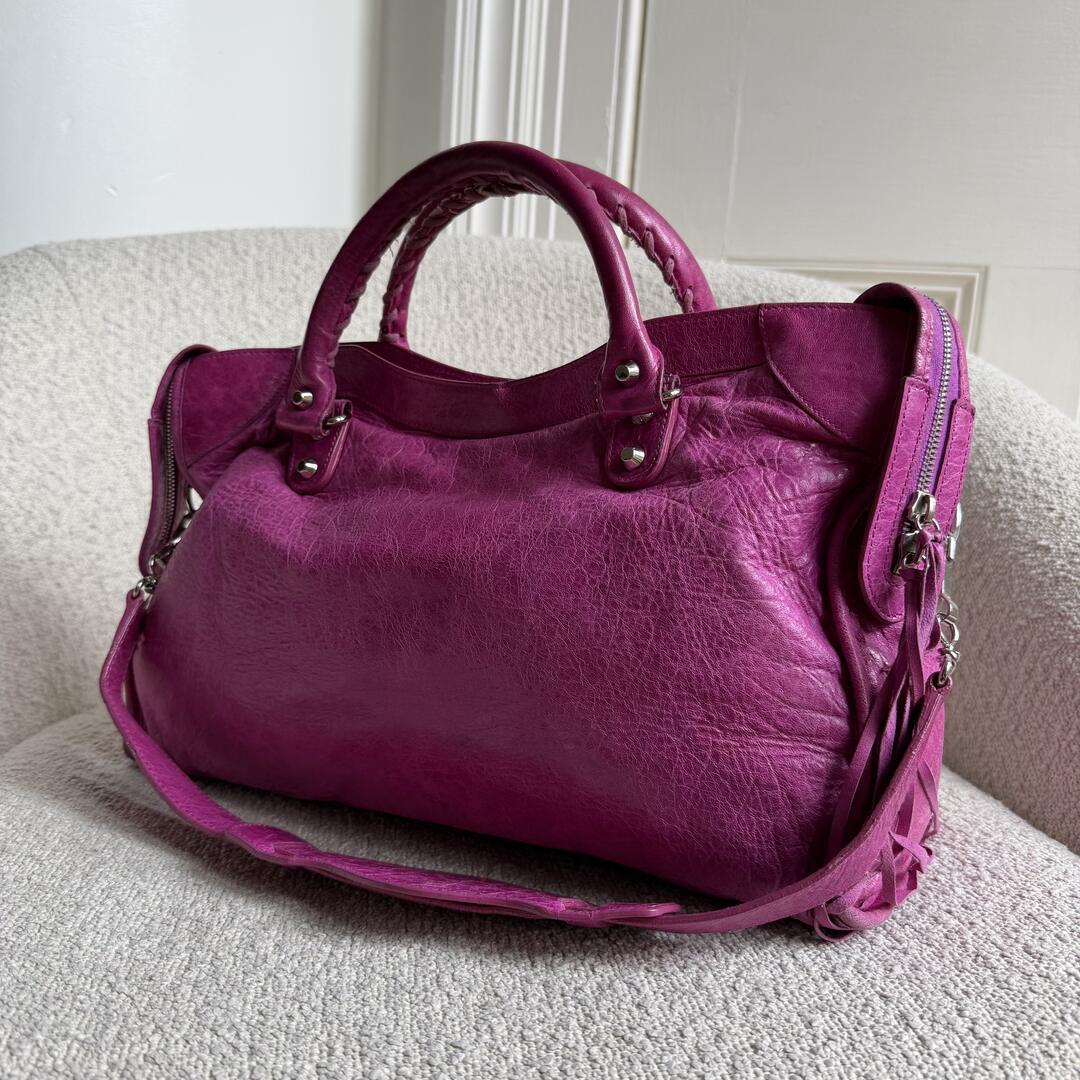 2008 Balenciaga The City Leather Pink Handbag
