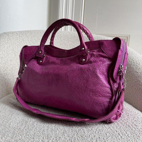 2008 Balenciaga The City Leather Pink Handbag