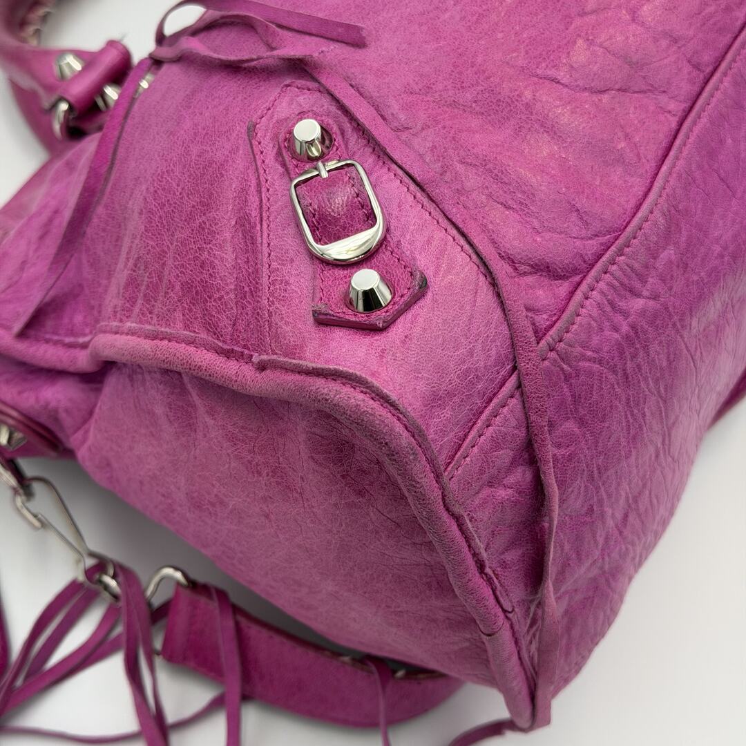 2008 Balenciaga The City Leather Pink Handbag