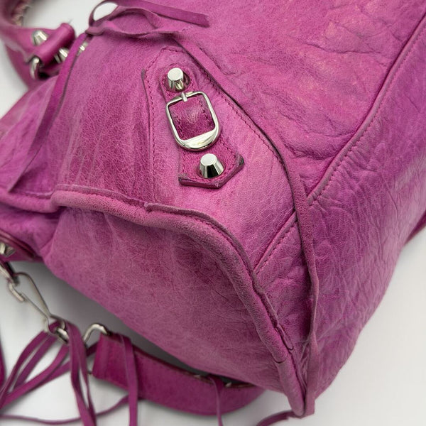 2008 Balenciaga The City Leather Pink Handbag