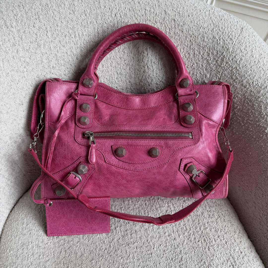 2009 Balenciaga The Giant 21 City Leather Pink Handbag