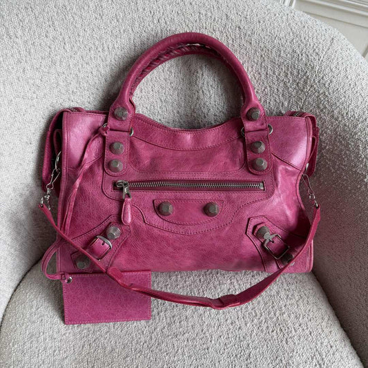 2009 Balenciaga The Giant 21 City Leather Pink Handbag