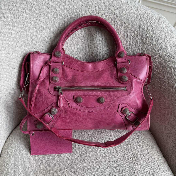 2009 Balenciaga The Giant 21 City Leather Pink Handbag