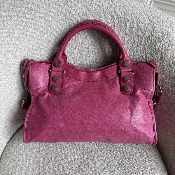 2009 Balenciaga The Giant 21 City Leather Pink Handbag