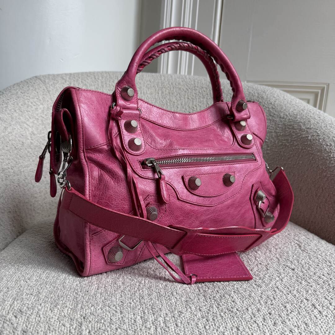 2009 Balenciaga The Giant 21 City Leather Pink Handbag