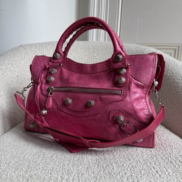 2009 Balenciaga The Giant 21 City Leather Pink Handbag