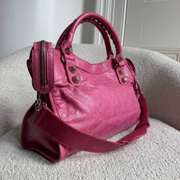 2009 Balenciaga The Giant 21 City Leather Pink Handbag