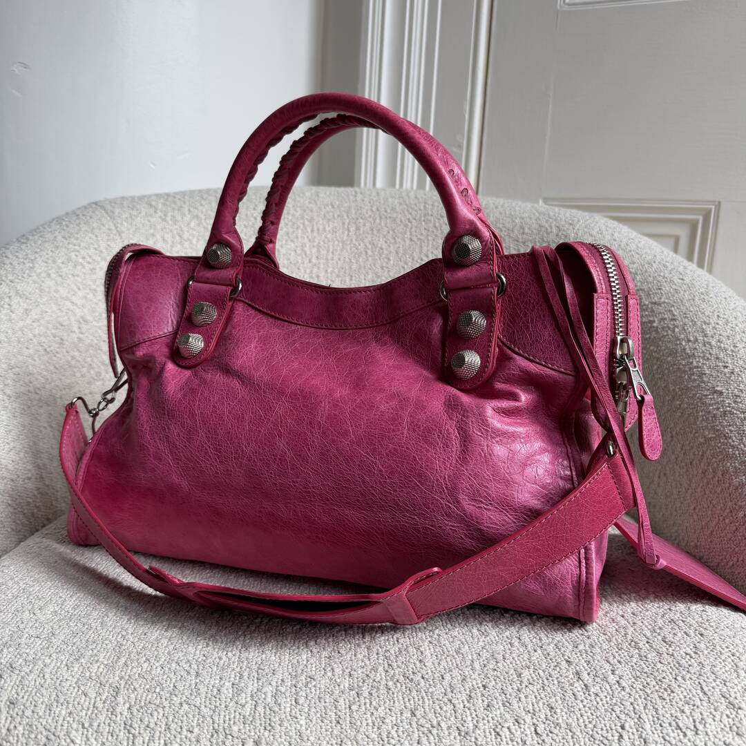 2009 Balenciaga The Giant 21 City Leather Pink Handbag