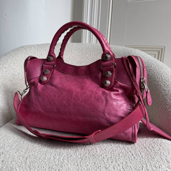 2009 Balenciaga The Giant 21 City Leather Pink Handbag