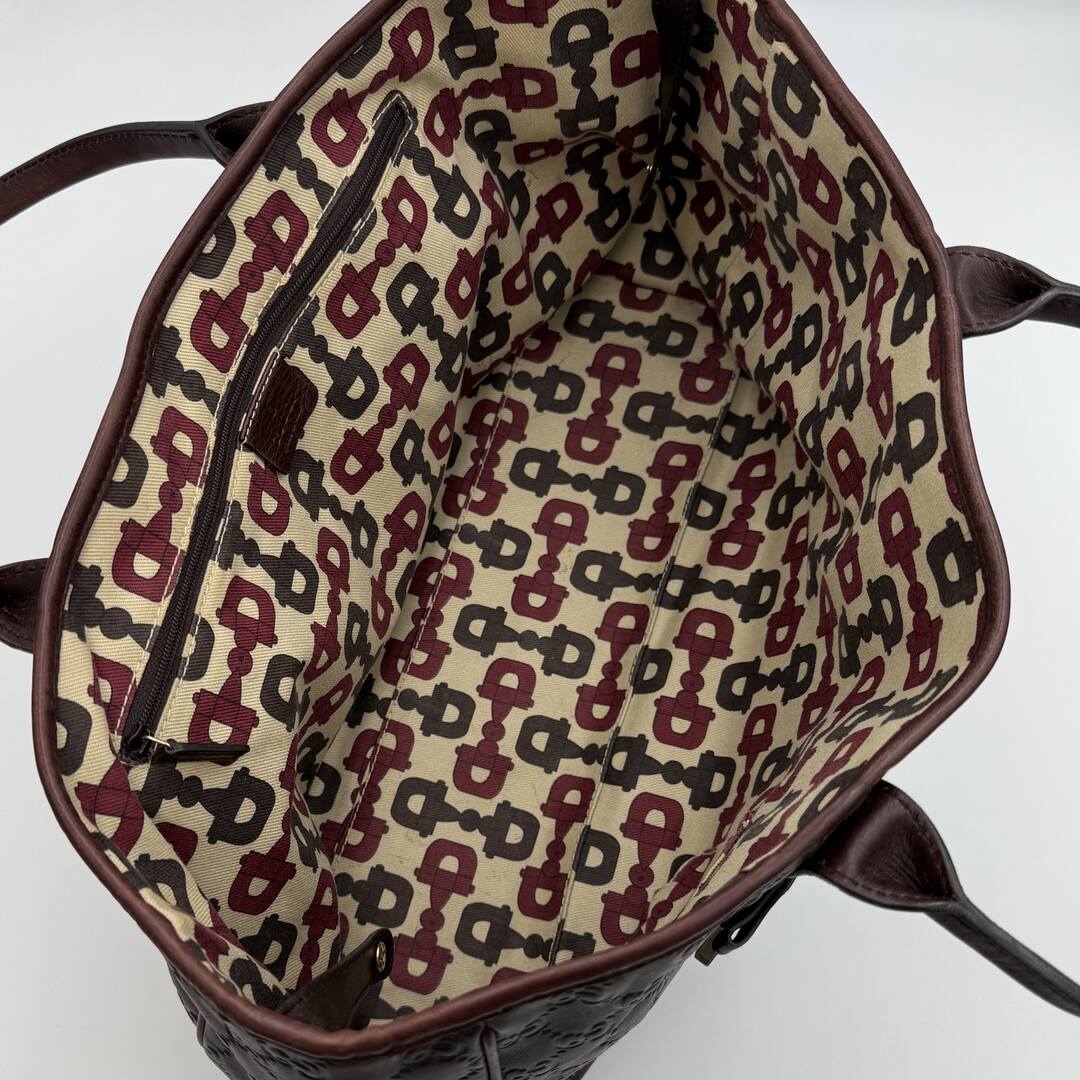 Gucci Guccissima Princy Brown Leather Tote Bag