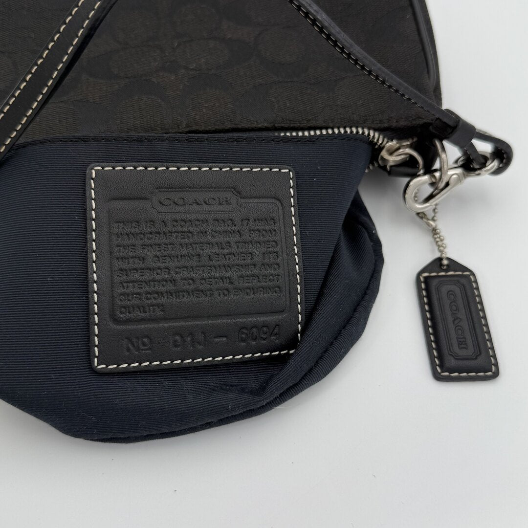 Coach Signature Demi Black Shoulder Bag