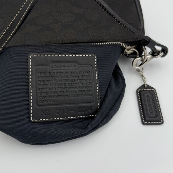Coach Signature Demi Black Shoulder Bag