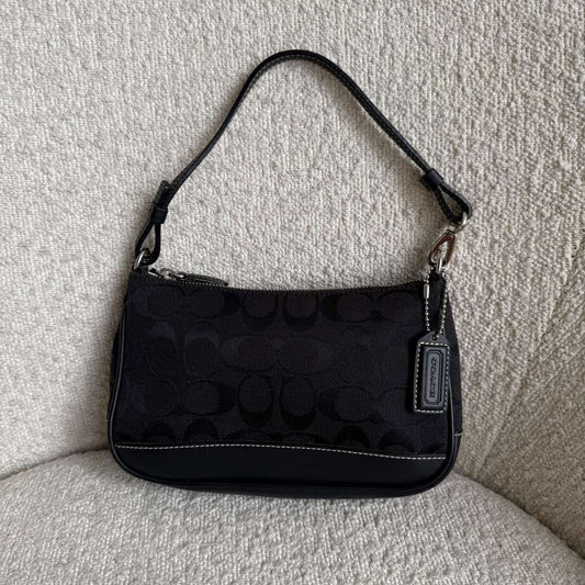 Coach Signature Demi Black Shoulder Bag