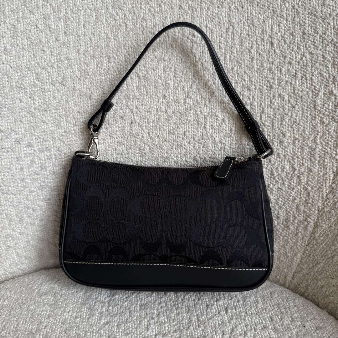 Coach Signature Demi Black Shoulder Bag