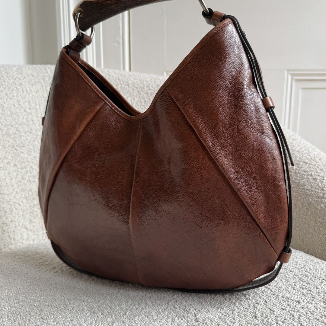 Yves Saint Laurent Mombasa Leather Brown Shoulder Bag