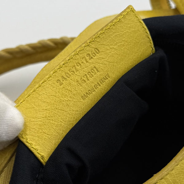 2003 Balenciaga The Town Yellow Leather Bag