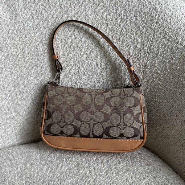 Coach Signature Demi Tan Shoulder Bag