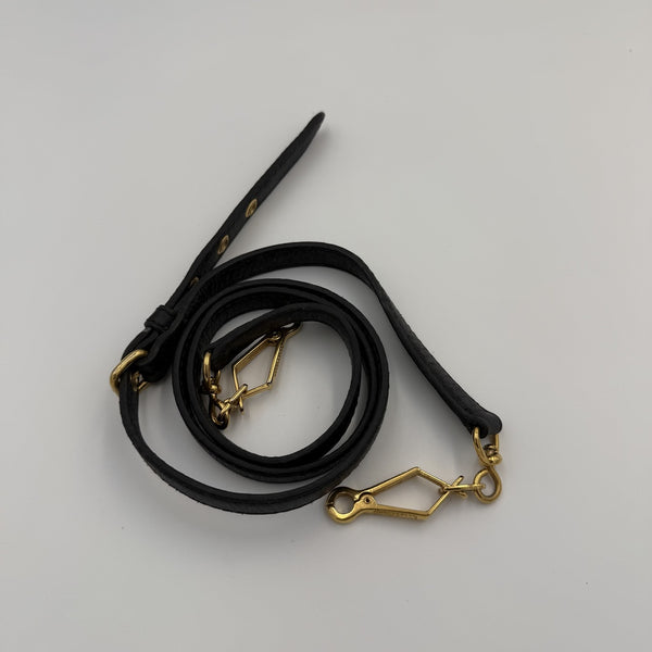 Miu Miu Charm Leather Black Mini Handbag