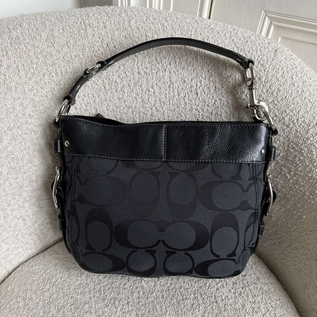 Coach Signature Black Shoulder Bag