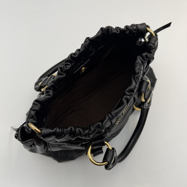 Miu Miu Mini Vitello Black Handbag