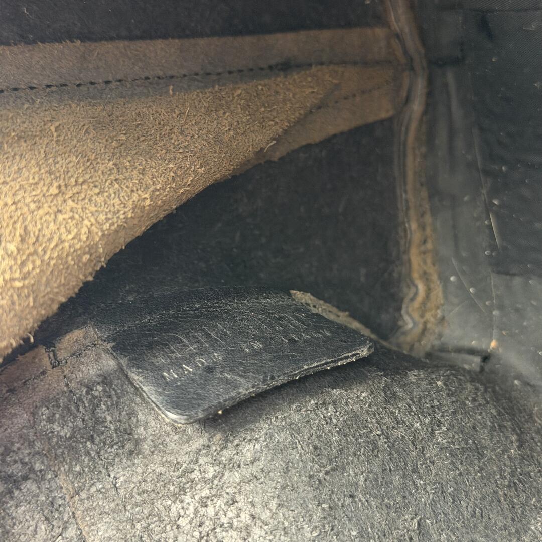 Archive Miu Miu Black Leather Boston Shoulder Bag