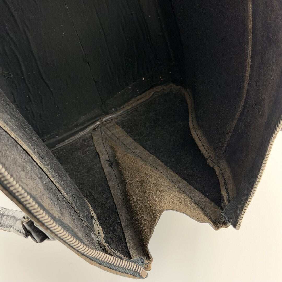 Archive Miu Miu Black Leather Boston Shoulder Bag