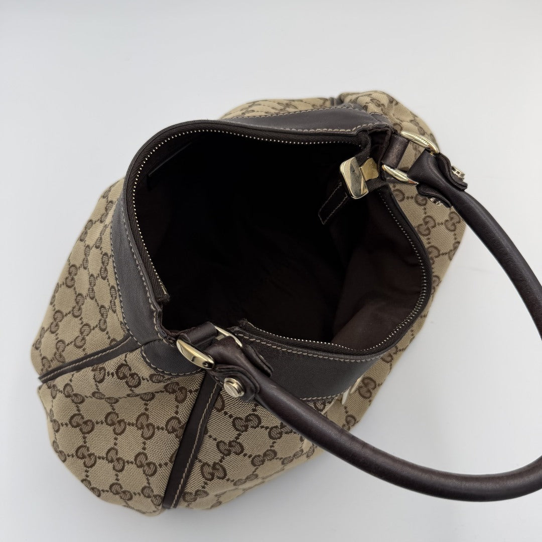 Gucci GG Canvas Abbey Brown Shoulder Bag