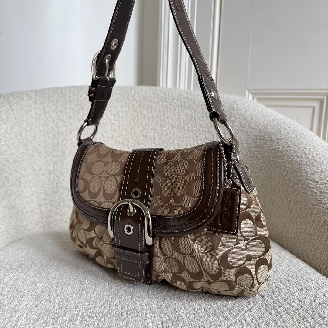 Coach Signature Soho Brown Shoulder Bag