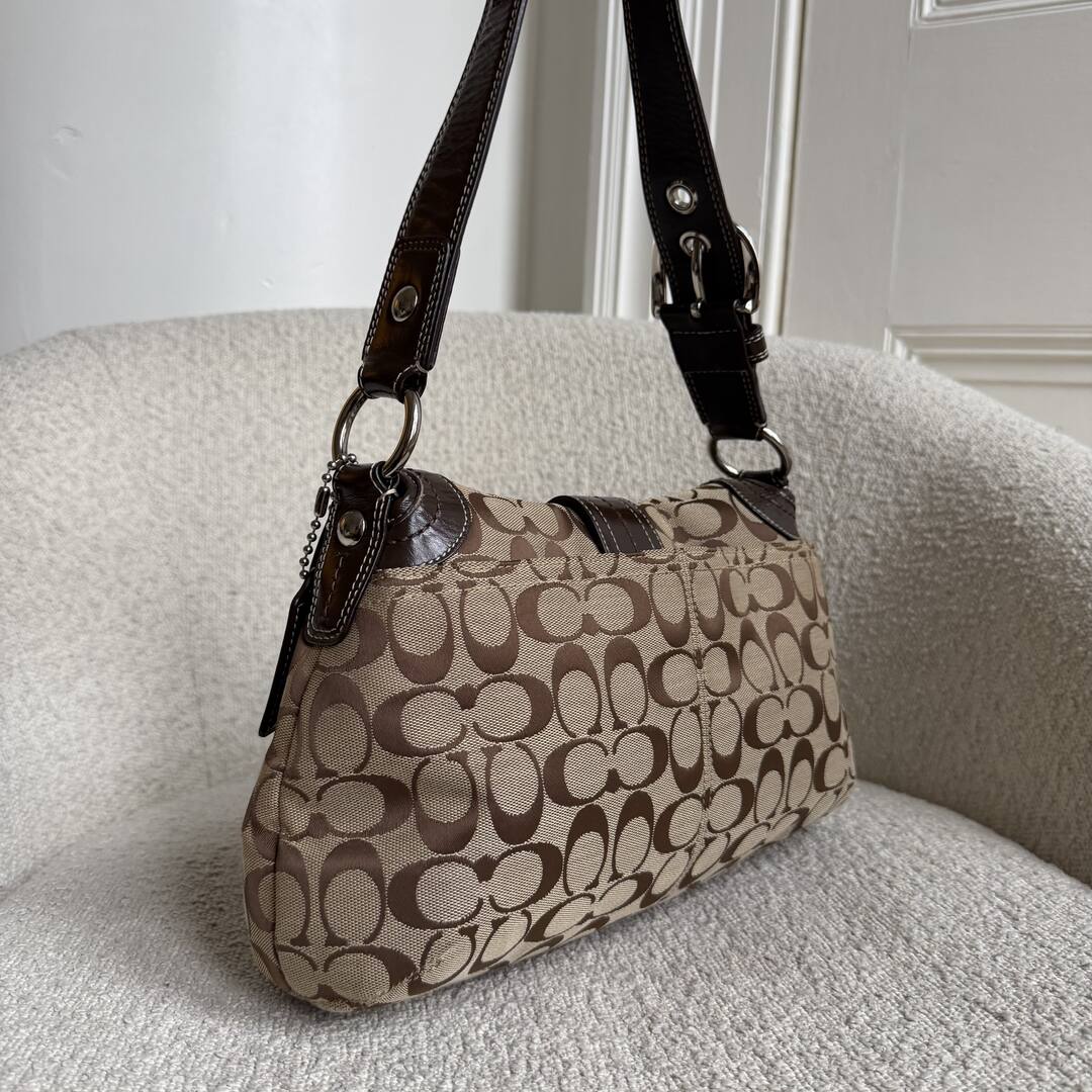 Coach Signature Soho Brown Shoulder Bag