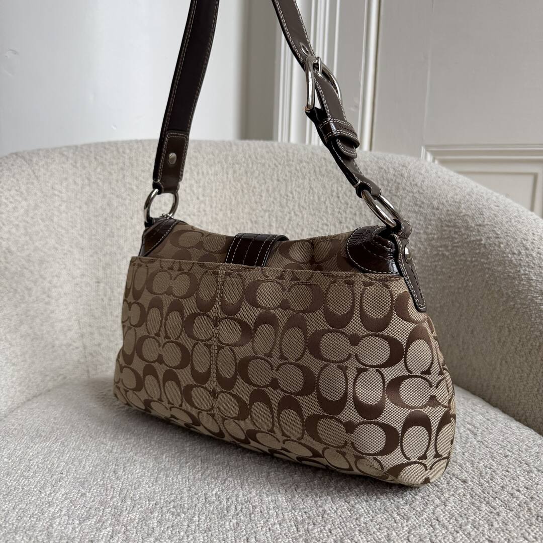 Coach Signature Soho Brown Shoulder Bag