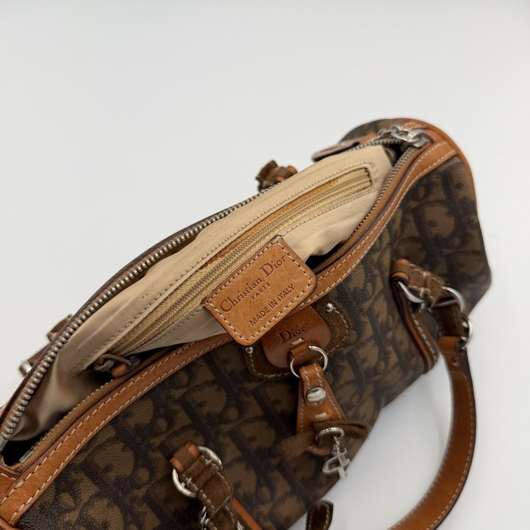 Dior Romantique Heart Trotter Brown Handbag
